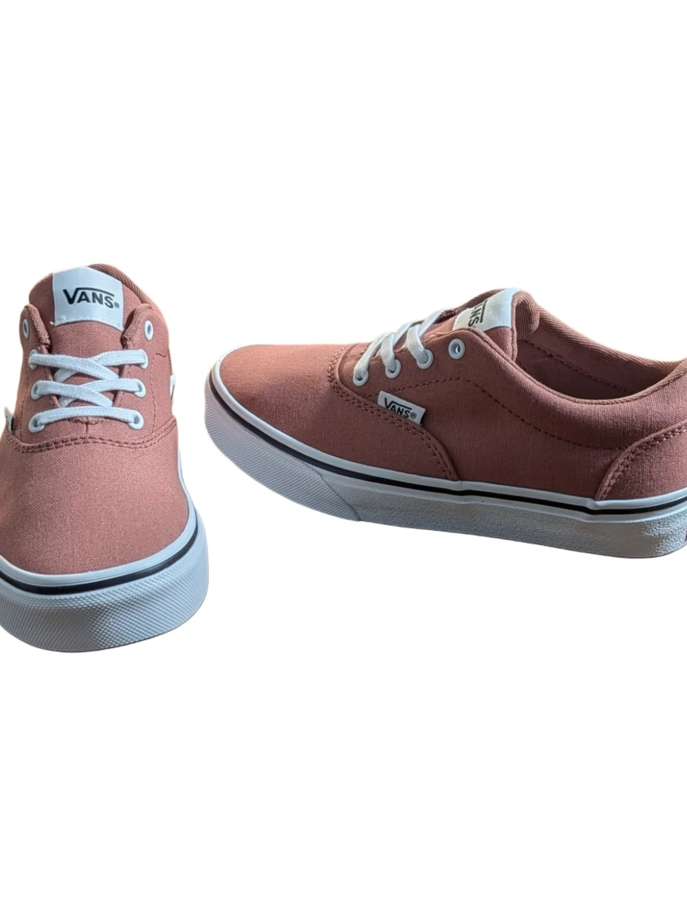 Vans Doheny Kids Shoes Size 2 Canvas Night Rose Pink Low Top Sneakers New Box